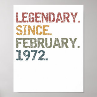 Legenda sinds februari 1972 poster