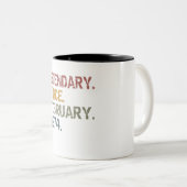 Legenda sinds februari 1974 tweekleurige koffiemok (Voorkant rechts)