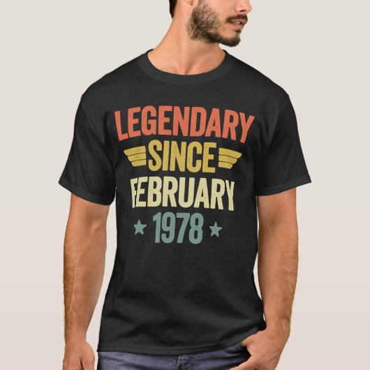Legenda sinds februari 1978 t-shirt (Voorkant)