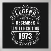 Legenda sinds Gepersonaliseerd Poster (Voorkant)