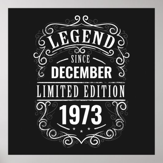 Legenda sinds Gepersonaliseerd Poster (Voorkant)