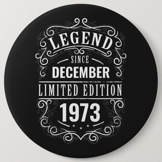 Legenda sinds Gepersonaliseerd Ronde Button 6,0 Cm (Voorkant)