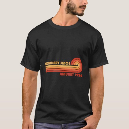 Legenda sinds januari 1926 t-shirt (Voorkant)