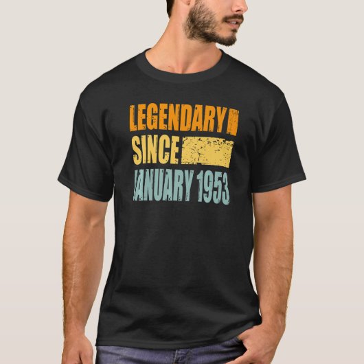 Legenda sinds januari 1953 t-shirt (Voorkant)