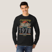 Legenda sinds januari 1978  t-shirt (Voorkant volledig)
