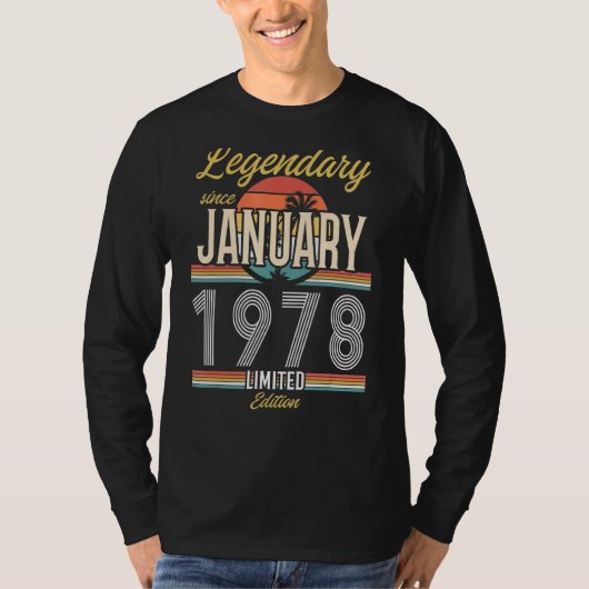 Legenda sinds januari 1978  t-shirt (Voorkant)