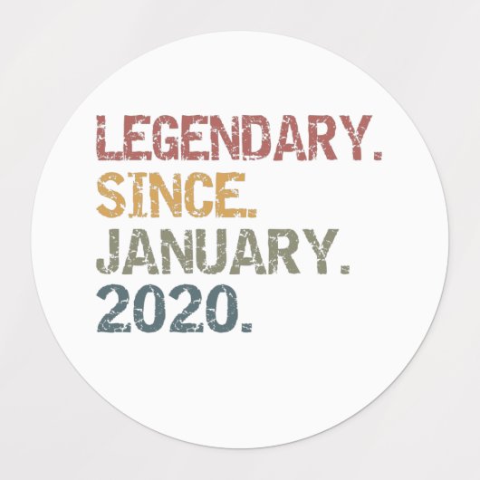 Legenda sinds januari 2020 labels (Design 2)