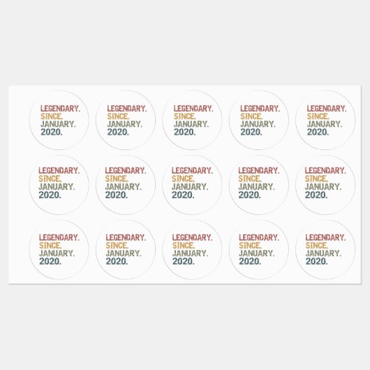 Legenda sinds januari 2020 labels (Vel)