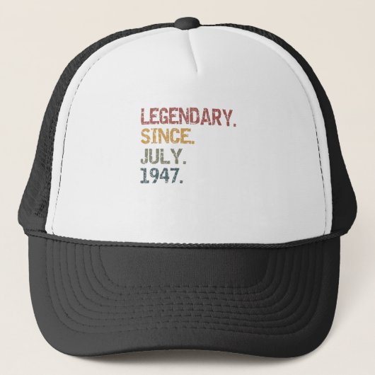 Legenda sinds juli 1947 trucker pet (Voorkant)