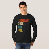 Legenda sinds juli 1986 36 jaar oud 36e geboorte t-shirt (Voorkant volledig)