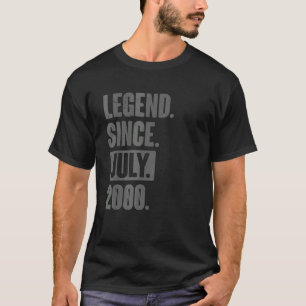 Legenda sinds juli 2000 22 jaar oud 22e verjaardag t-shirt