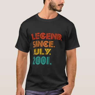 Legenda sinds juli 2001 Geboorte van 2001 T-shirt