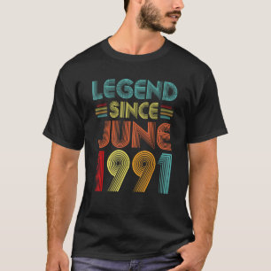 Legenda sinds juni 1991 Geboorte van Verjaardag Vi T-shirt