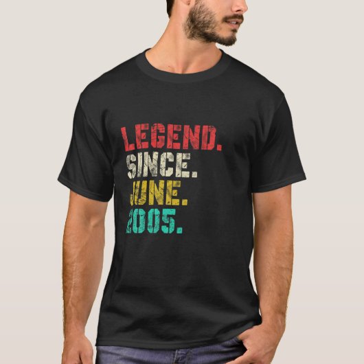 Legenda sinds juni 2005 noodlijdende 16e verjaarda t-shirt (Voorkant)