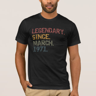 Legenda sinds maart 1971 t-shirt
