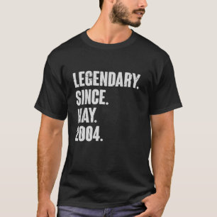 Legenda sinds mei 2004 - 18 jaar oud cadeau 18th b t-shirt