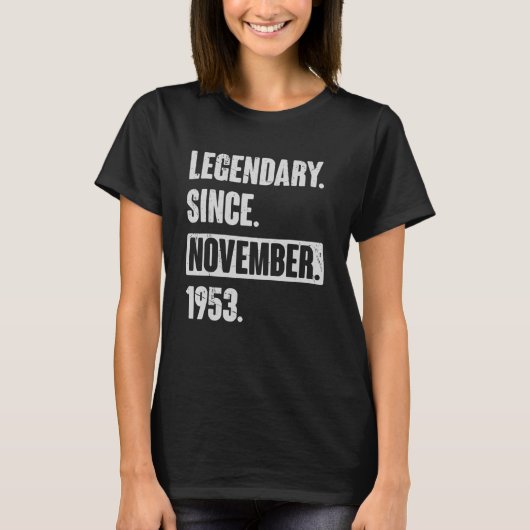 Legenda sinds november 1953 , 69 jaar oud 69 jaar t-shirt (Voorkant)