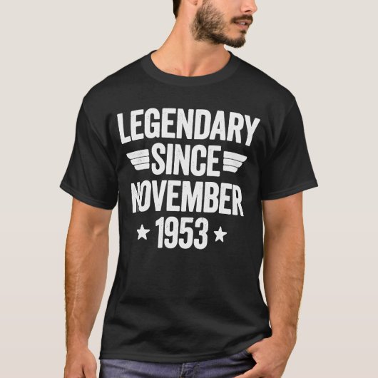 Legenda sinds november 1953 t-shirt (Voorkant)