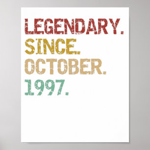Legenda sinds oktober 1997 poster
