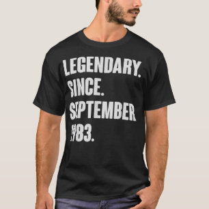 Legenda sinds september 1983 : geboortedag voor 3 t-shirt