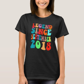Legenda sinds september 2018 Verjaardag Retro T-shirt
