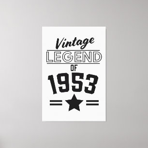 Legenda van 1953 Canvas Afdruk