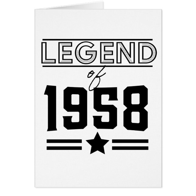  Legenda van 1958 (Voorkant)