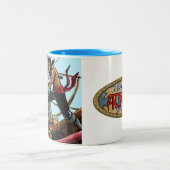 Legenda van Aukera V2 design koffiekoffie-mok Tweekleurige Koffiemok (Center)