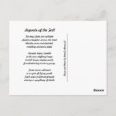 Legenda van de Herfst poëzie Card Briefkaart (Achterkant)