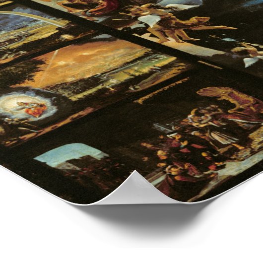 Legenda van de oprichting van de kosmos poster (Hoek)