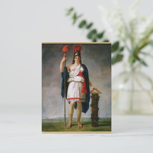 Legenda van de republiek briefkaart (Staand voorkant)