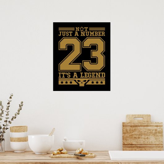 Legenda van nummer 23 poster (Keuken)