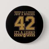 Legenda van nummer 42 ronde button 7,6 cm (Voorkant)