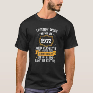 Legenda werd geboren in 1972 t en is perfect afkom t-shirt