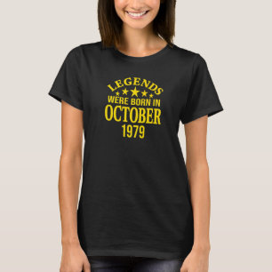 Legenda werd geboren in oktober 1979 43e verjaarda t-shirt