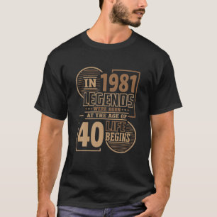 Legenda werd in 1981 geboren. Het leven begint op T-shirt