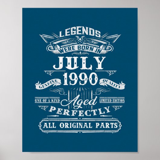 Legenda werd in juli 1990 32e verjaardag 32 poster (Voorkant)