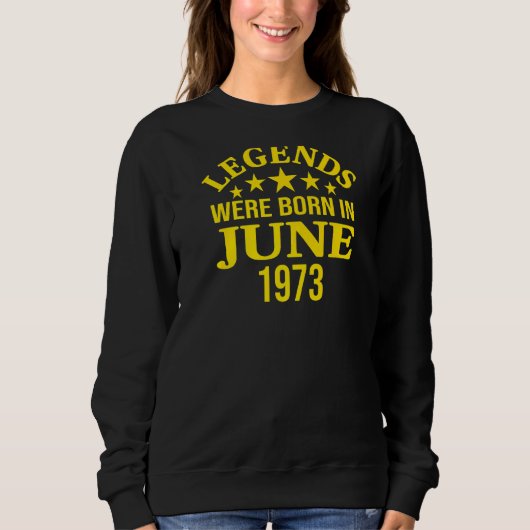 Legenda werd in juni 1973 geboren trui (Voorkant)