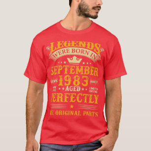 Legenda werd in september 1983 39 jaar oud en 39 t t-shirt