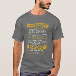 Legenda werd in september 2000 21 september 2000 g t-shirt