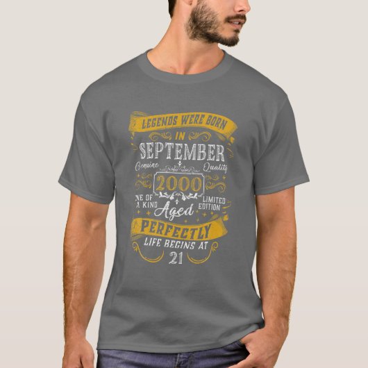 Legenda werd in september 2000 21 september 2000 g t-shirt (Voorkant)