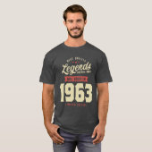 Legenda wordt geboren in 1963 60e verjaardag t-shirt (Voorkant volledig)