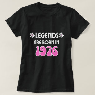 Legenda wordt geboren in 1976 in de T-shirt