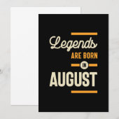 Legenda wordt geboren in augustus - augustus 2010 bedankkaart (Voorkant / Achterkant)