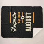 Legenda wordt geboren in augustus - augustus 2010 sherpa deken (Voorkant (horizontaal))