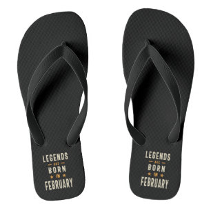 Legenda wordt geboren in februari - februari 2009 teenslippers