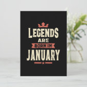 Legenda wordt geboren in januari - januari 2010 bedankkaart (Staand voorkant)