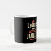 Legenda wordt geboren in januari - januari 2010 koffiemok (Voorkant links)