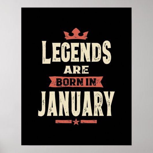 Legenda wordt geboren in januari - januari 2010 poster (Voorkant)