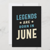 Legenda wordt geboren in juni - juni 2009 bedankkaart (Voorkant)